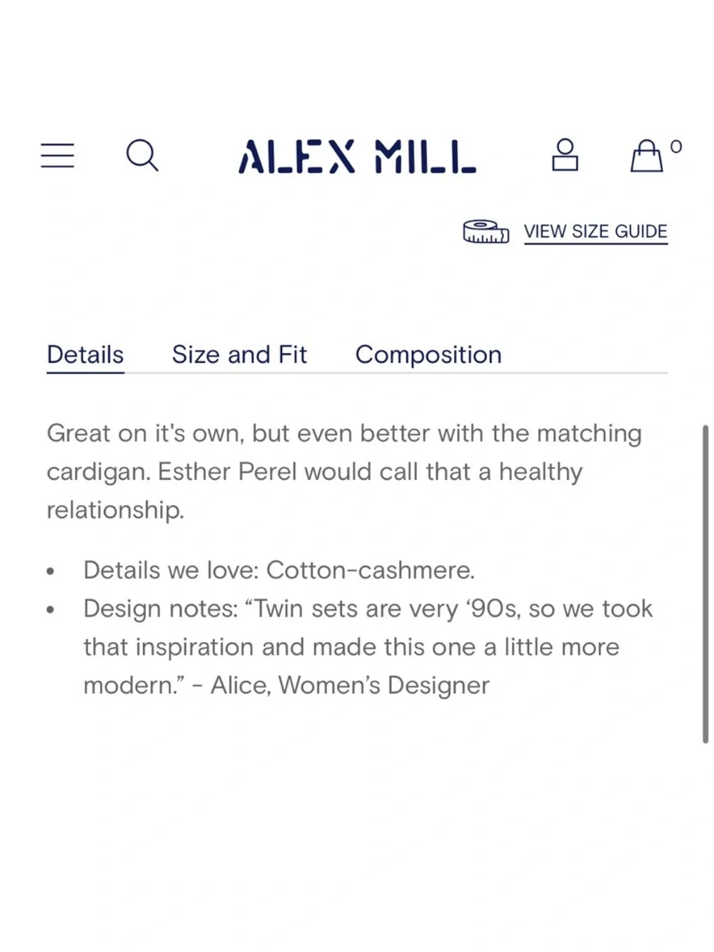 NWT • Alex Mill Louisa Striped Vest in Cotton Cashmere - Picture 4 of 6